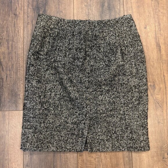 Coldwater Creek VTG Womens Tweed Shimmery Pencil Skirt P12 Academia Preppy Goth - Picture 3 of 9